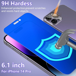 Apple iPhone 14 Pro Anti Blue Light Privacy Matte Screen Protector, Clear