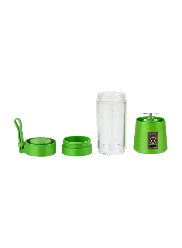 380ml Kkstar Electric Juice Blender Portable Juicer, 500W, Green/Clear