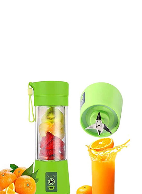 

Generic Portable Multifunctional Personal Blender, Green/Clear