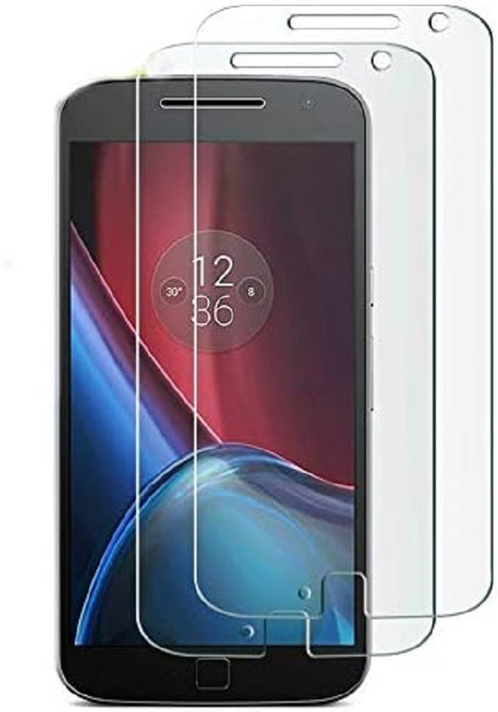 Motorola Moto G4 Plus Tempered Glass Screen Protector, 2 Pieces, Clear