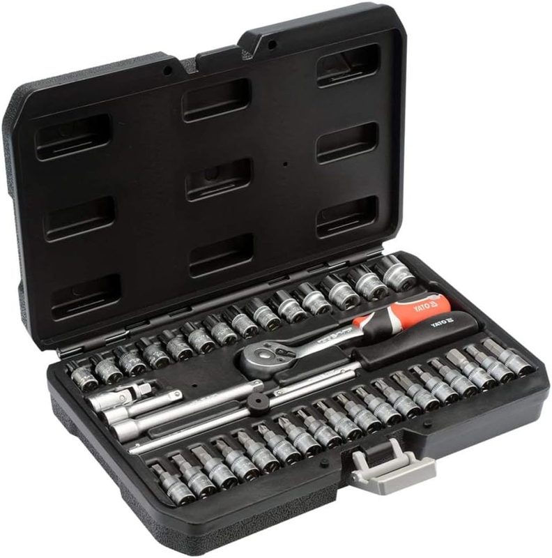 Yato 38 Piece Socket Set, YT-14471, Multicolour