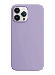 Apple iPhone 14 Pro Max Ultra-Thin Matte Finish Coating Grip with Magnetic Ring Protective Slim Fit TPU Mobile Phone Case Cover, Purple