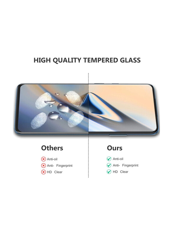 ELTD OnePlus 7 Pro Anti-Scratch Full Coverage Tempered Glass Screen Protectors, Clear