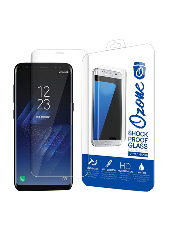 

Ozone Samsung Galaxy S8 Shock Proof Tempered Glass Screen Protector, Clear