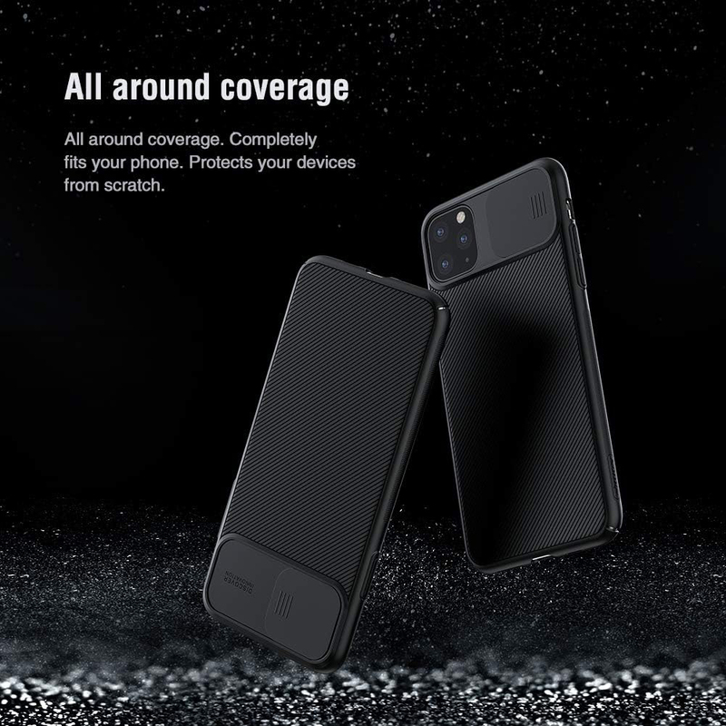 Nillkin Apple iPhone 11 Pro Max 6.5-Inch 2019 Cam Shield Series Slim Stylish Protective Mobile Phone Case Cover, Black