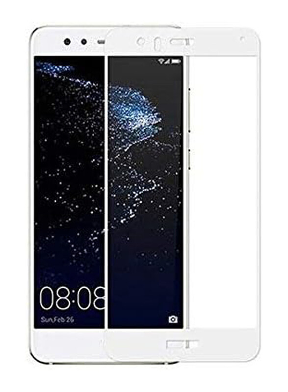 

Generic Huawei Honor 8 Tempered Glass Screen Protector with White Frame, Clear