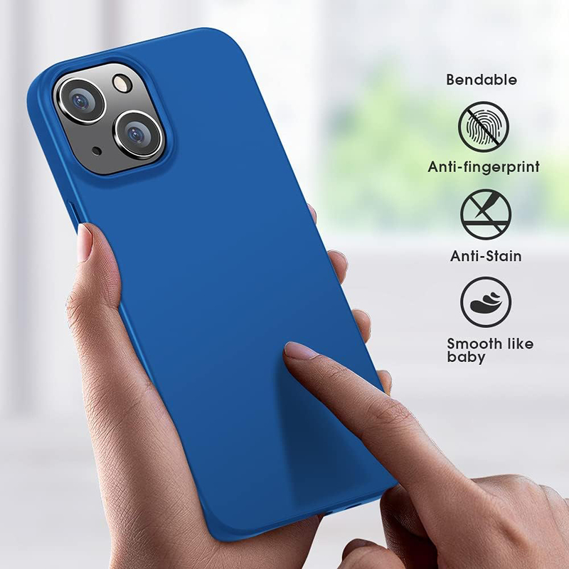 X-Level Apple iPhone 13 Mini 2021 Ultra-Thin Guardian Series Soft TPU Matte Finish Coating Mobile Phone Case Cover, Blue