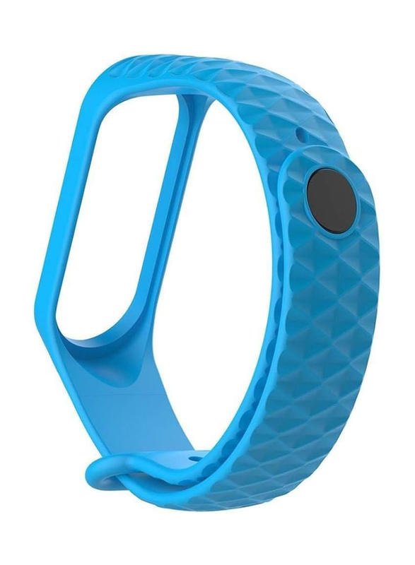 Fashion Sport Soft Silicone Replacement Wristband Wrist Strap For Xiaomi Mi Band 3, Blue