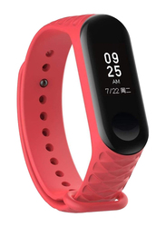 Fashion Sport Soft Silicone Replacement Wristband Wrist Strap For Xiaomi Mi Band 3, Red