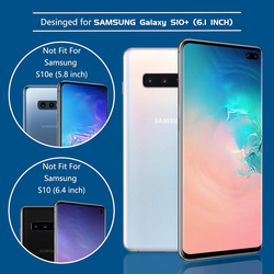 Samsung Galaxy S10 Plus Privacy TPU Film Screen Protector, 2 Pieces, Black