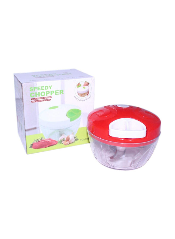 

Speedy Chopper Green Manual Vegetable Cutter Chopper, Multicolour