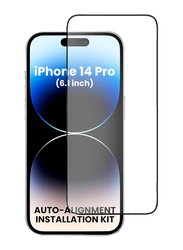 DN-Technology Apple iPhone 14 Pro Tempered Glass Screen Protector, Black