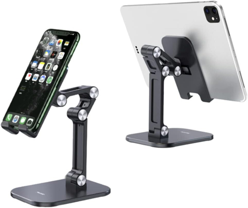 Yesido Universal Mobile Phone and 7.9-Inch Tablet Double Folding Free Rotation Support Stand, C104, Black