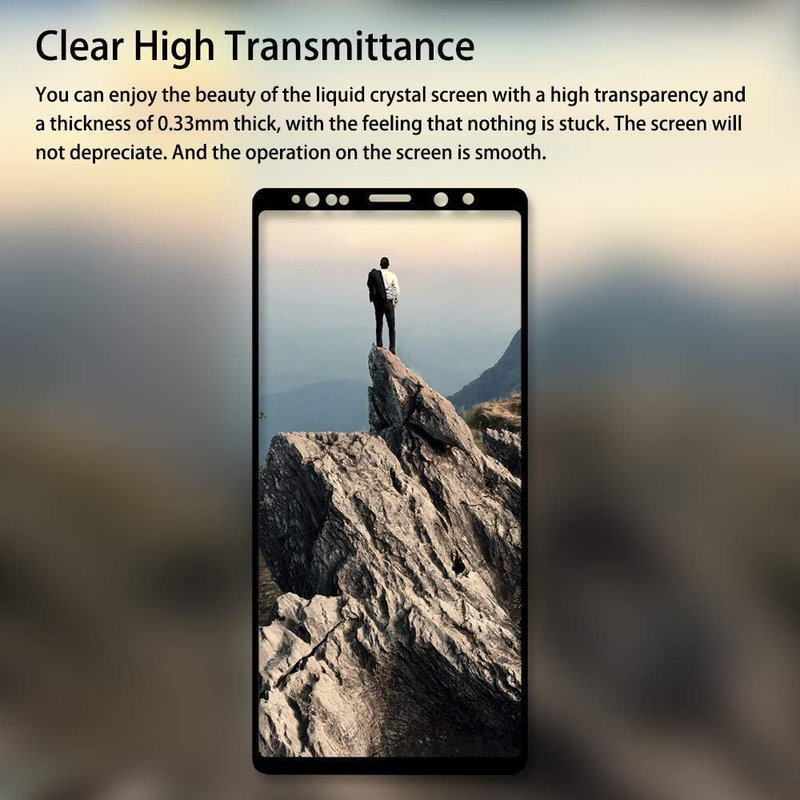 Samsung Galaxy Note 9 3D Tempered Glass Screen Protectors, Clear