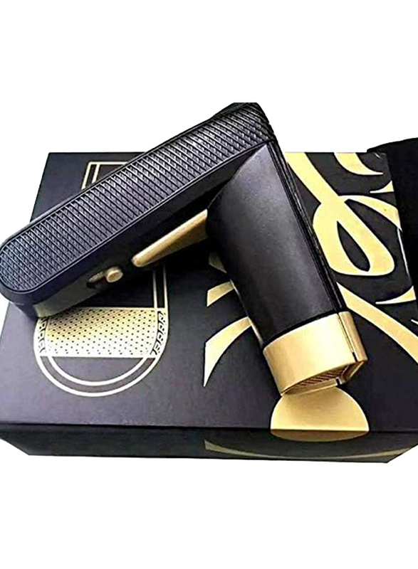 Rechargeable Incense Burner Arabic Electric Bakhoor, Black/Gold