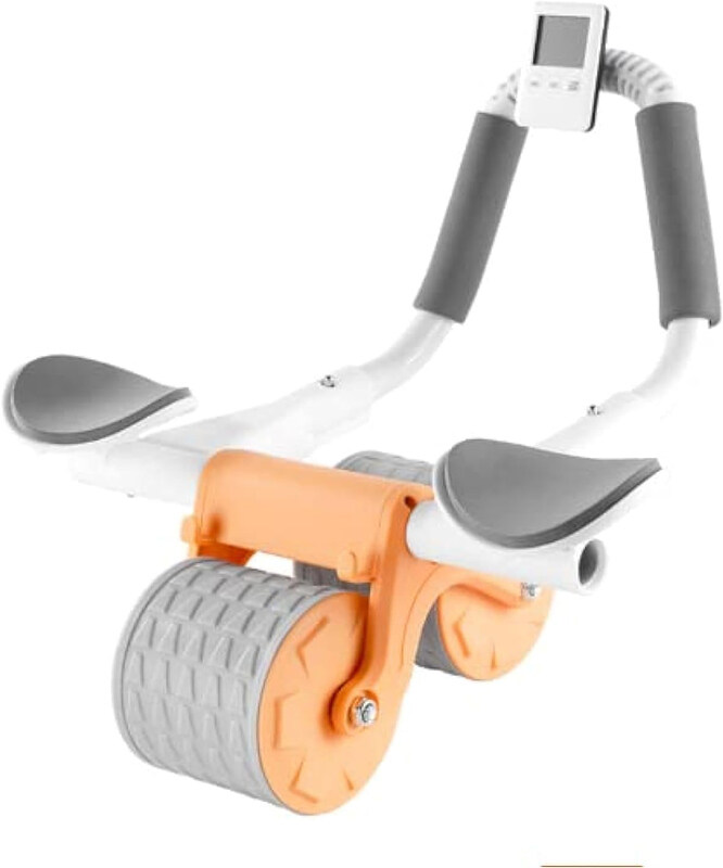 

Generic Abdominal Exercise Roller Elbow Support Abs Roller Wheel Core Exercise Equipment Automatic Rebound Abdominal Wheel, Multicolour