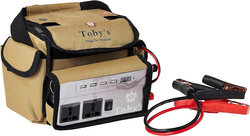 Toby's 24A Rechargeable Battery with Inverter, 12V-220V, Beige