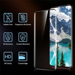 Samsung Galaxy S23 Ultra 5g HD Ultrasonic Fingerprint Support, 3D Curved, Scratch Resistant, Bubble-Free 2 x Tempered Glass Screen Protector + 2 x Camera Lens Protector, Clear