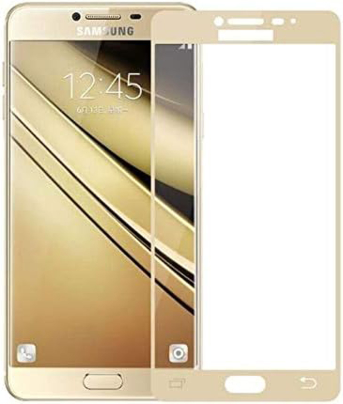 Samsung Galaxy Note 8 Tempered Glass Screen Protector with Frame, Clear/Golden