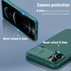 Nillkin Apple iPhone 13 Pro Max 6.7-Inch Cam Shield Pro Slim Case Hard PC & TPU Camera Protective Anti-Scratch Mobile Phone Case Cover, Green