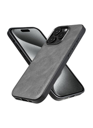 X-Level Apple iPhone 15 Pro Max 2023 Slim Protective Luxury Rugged Shockproof Anti-Scratch Non-Slip Mobile Phone Case Cover, Grey