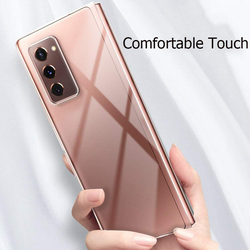 Samsung Galaxy Z Fold 2 5G Ultra Thin Non-Slip Hard Plastic PC Protection Mobile Phone Case Cover, Clear