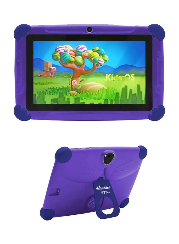 Wintouch K77 8GB Purple 7-inch Kid's Tablet, 1GB RAM, Zoom Certified, WiFi only