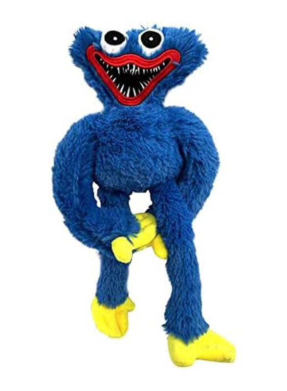 16-Inch Sausage Huggy Wuggy Plush Monster Horror Game Stuffed Doll Scary and Funny Plush Doll, Blue