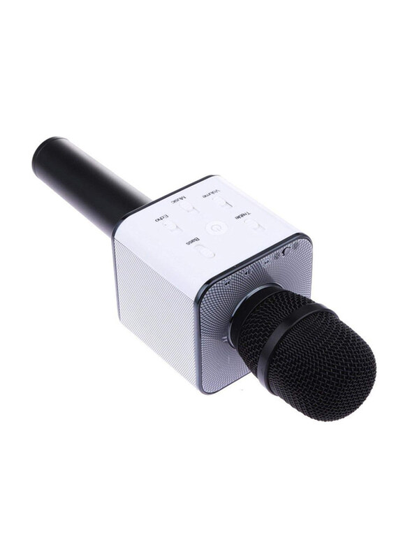 

Generic Portable Wireless Karaoke Microphone with USB port Q7, Black