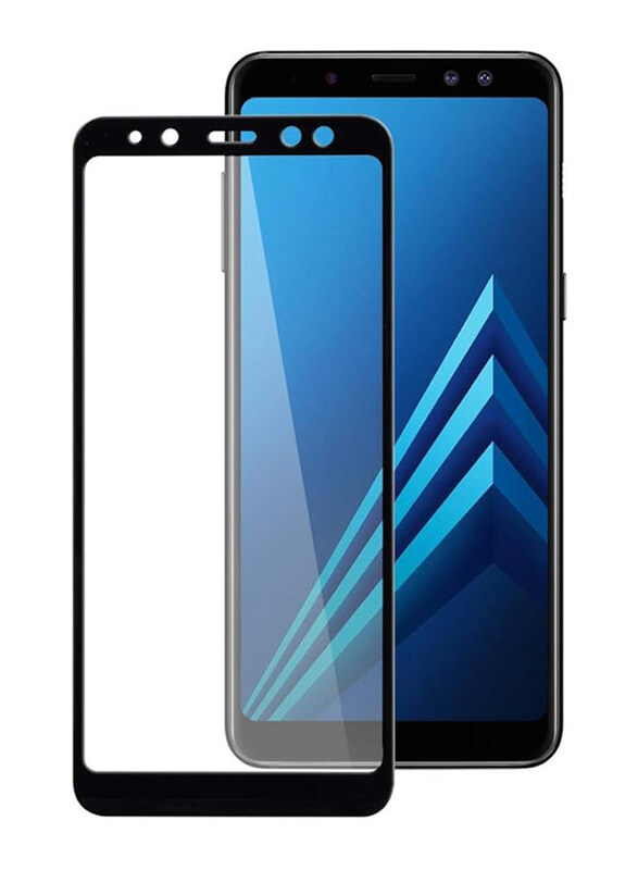 

Generic Samsung A8 Plus 2018 Full Cover Tempered Glass Screen Protector, Black