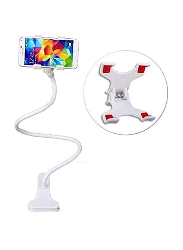 Lazy Bed Desktop Mobile Phone Holder Stand Bracket, White