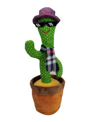 Dancing Cactus Learn to Speak and Shine Twist the Cactus Plush Toy with USB Charging & 120 Recordings Lighting, All Ages