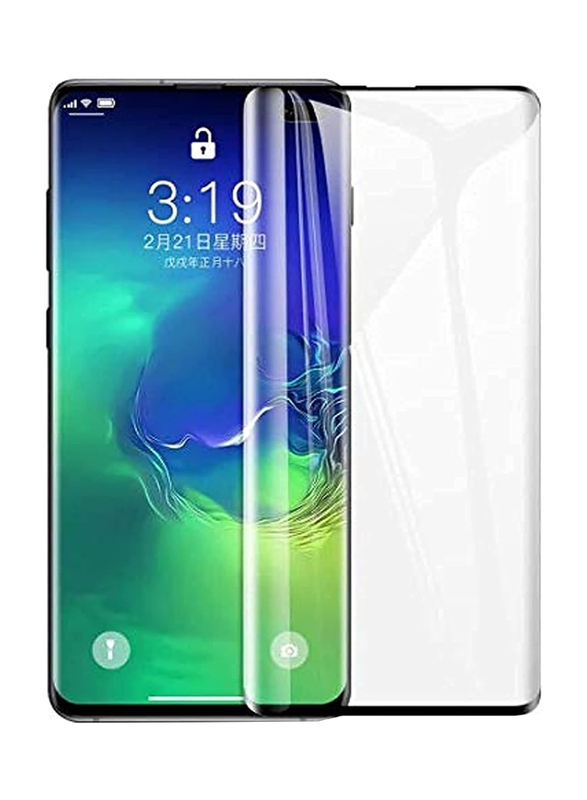 Samsung Galaxy S10 Plus Full Coverage Tempered Glass 3D Curved Edge Screen Protectors, Black