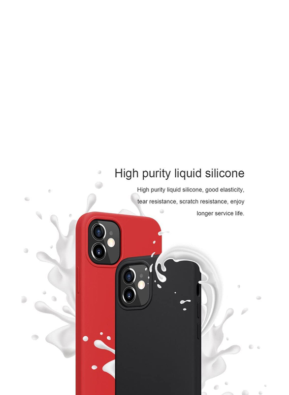 Nillkin Apple iPhone 12 Mini Flex Pure Pro Magnetic Mobile Phone Case Cover, Red