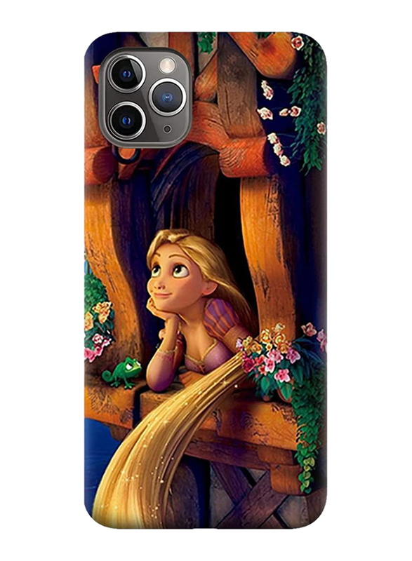 Apple iPhone 11 Pro Protective TPU Mobile Phone Case Cover with Rapunzel Design, Multicolour