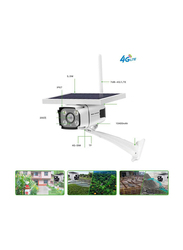 Crony Outdoor Waterproof WiFi Wireless 1080P HD Night Vision Motion Detection Solar Camera, White