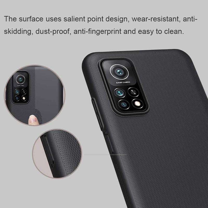 Nillkin Xiaomi Mi 10T and Mi 10T Pro 5G Super Frosted Shield Hard Slim Fit Designed Mobile Phone Case Cover, Black