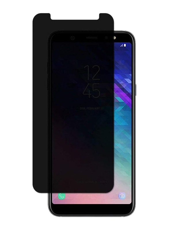 Samsung Galaxy A6 Plus 2018 9H Privacy Anti Peep Tempered Glass Screen Protector, Black