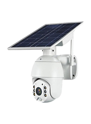 Crony  Rbx-S10-Wifi 1080P 5MP HD Solar Panel Outdoor Surveillance Waterproof CCTV Camera, White