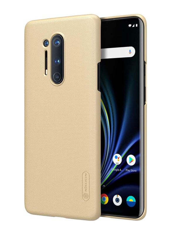 Nillkin OnePlus 8 Pro Super Frosted Shield Hard Mobile Phone Case Cover, Gold