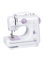 Portable Household Electric Sewing Machine, White