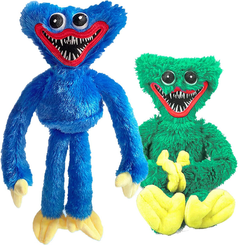

Generic Poppy Playtime Plush, Blue Green Sausage Monster Doll, Multicolour