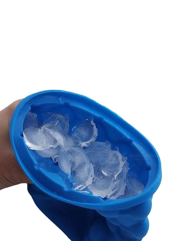 Genie Revolutionary Space Saving Ball Ice Cube Maker, Blue