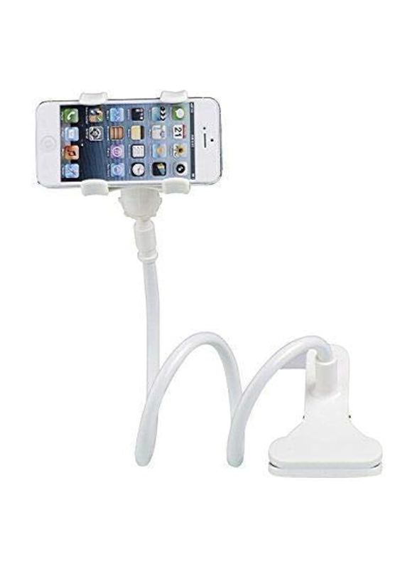 Flexible Rotatable Bracket Lazy Bed Phone Holder Stand For iPhone Samsung Huawei, White