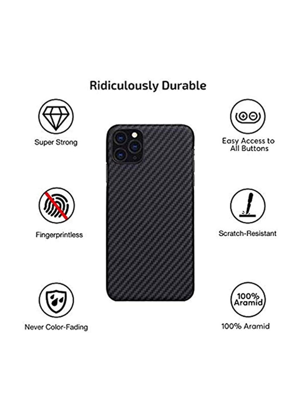 Apple iPhone 11 Pro Max Super-Slim Anti-Slip Grip Premium Flexible Full Body Protector Soft TPU Mobile Phone Case Cover, Black