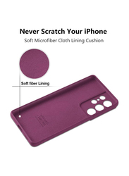 X-Level 6.8-inch Samsung Galaxy S21 Ultra (2021) Dynamic Series Ultra-Thin Soft Silicone Gel Rubber Shockproof Anti-Scratch Mobile Phone Case Cover with Microfiber Lining Cushion, Wine Red