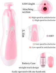 6 In 1 Baby Nail Electric Manicure Set for Kids