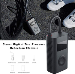 Smart Portable Digital Tire Pressure Detection Electric Inflator Pump for Xiaomi Mijia Bike/Motorcycle/Car/Football, Black