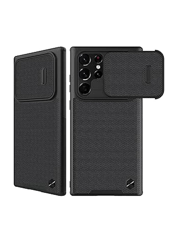 

Nillkin Samsung Galaxy S22 Ultra Cam Shield Textured Mobile Phone Case Cover with Camera Slide, Black