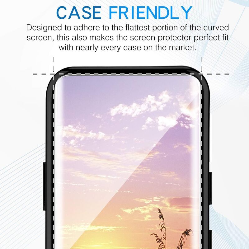 OnePlus 7 Pro Katin 3D TPU Full Max Coverage Case Friendly No-Bubble Screen Protector, 2 Pieces, Clear